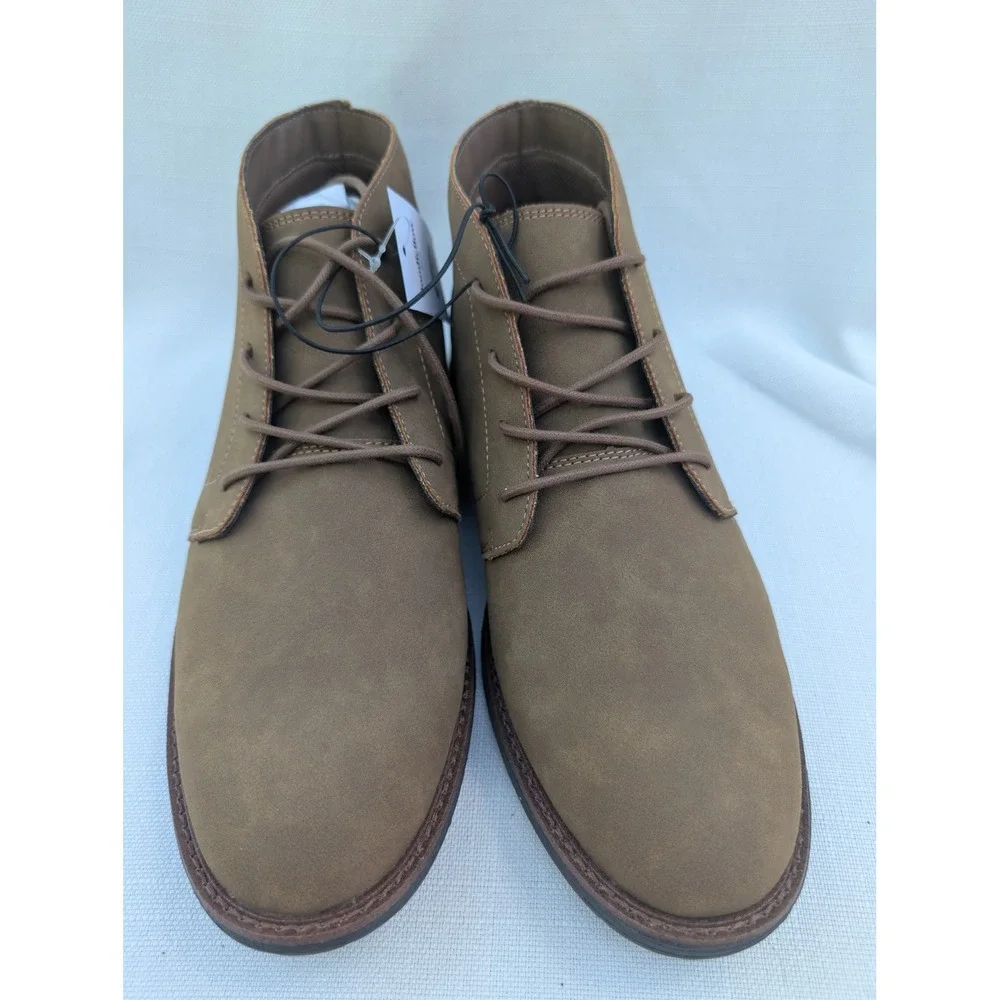Goodfellow‎ & Co Jerad Men's Chukka Boots 11.5 Brown Faux Suede Desert Boot NWT